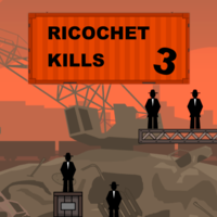 Ricochet Kills 3,Ajude um personagem misterioso a acertar todos os personagens espalhados pelo cenário, mirando corretamente para acertá-los de primeira ou fazer a bala rebater pelo cenário até chegar no alvo.